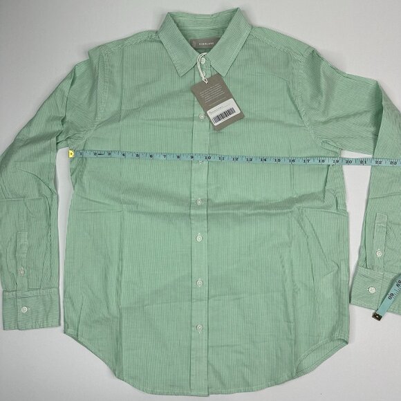 Everlane Women’s NWT Green Striped The Silky Cotton‎ Relaxed Career Shirt 0/C38 - Picture 12 of 14